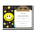 Achievement Stock Certificate w/ Smiley Face